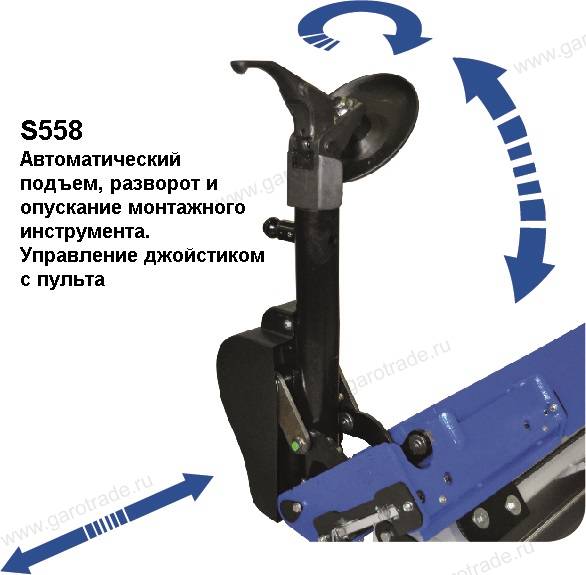 Шиномонтажный станок для колес грузовых автомобилей тракторов и спецтехники до 47 (58) дюймов Giuliano S558