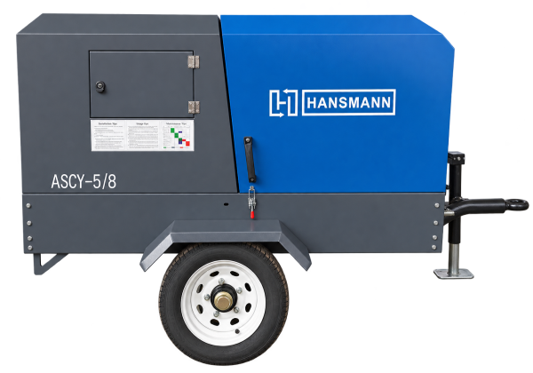 Дизельный компрессор Hansmann ASCY 5/8 на шасси