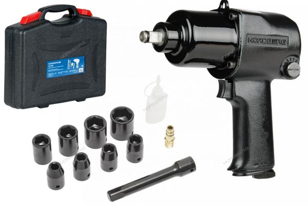 Пневмогайковерт ударный ECO 1/2" в кейсе, 850 Нм NP14085K