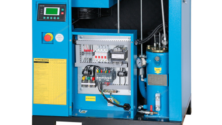Компрессор винтовой, 7,5 кВт, 10 бар, 900 л/мин, IP55, без ресивера NCC10
