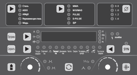Сварочный полуавтомат ЕВМ TWINPULSE 500 DW универсальный цифровой промышленный SYN (380В, 500А)