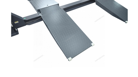 Подъемник четырехстоечный 5 т, c ручной траверсой 3 т N433, для сход-развала, механическое снятие 4450_MG(M)