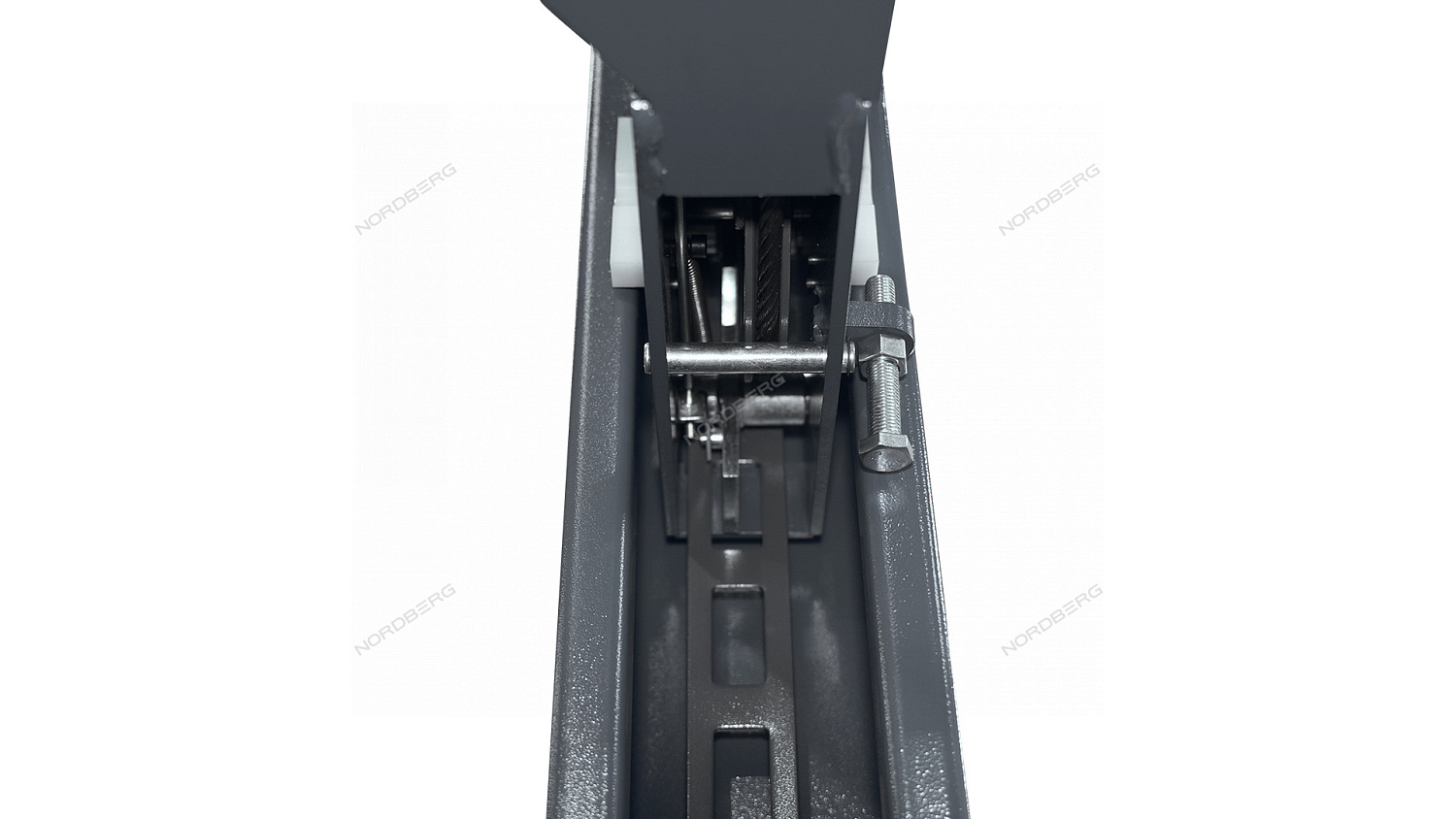 Подъемник четырехстоечный 5 т, c ручной траверсой 3 т N433, для сход-развала, механическое снятие 4450_MG(M)