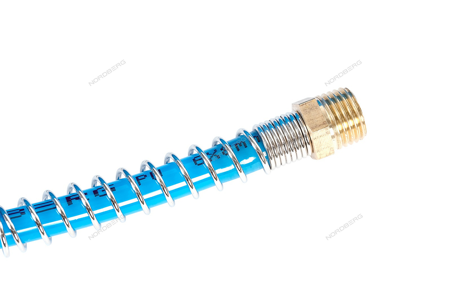 Шланг воздушный спиральный полиуретановый диам. 6х8мм, 6 м HS0606PU