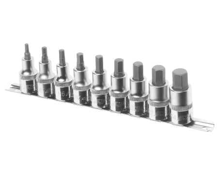 Набор бит-головок 1/2" HEX H4-H14 9 предметов JTC