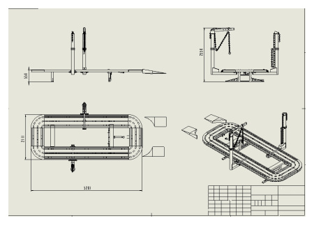 Стапель платформенный для кузовного ремонта COLOR TECH B30S