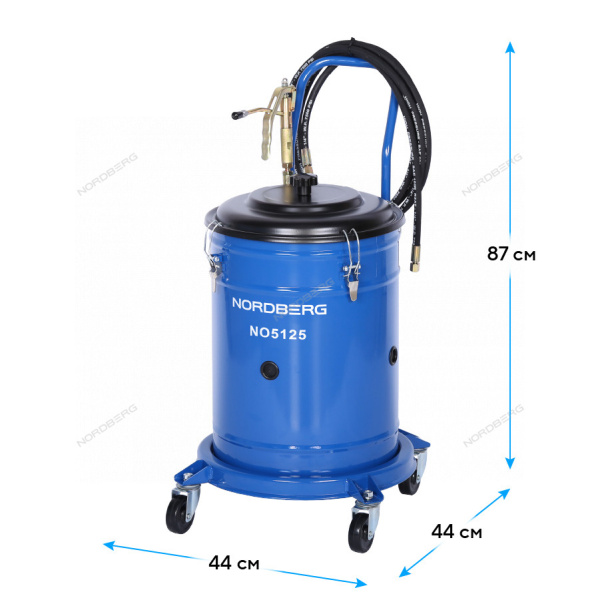 Установка электрическая для раздачи густой смазки с баком, 25 л NO5125