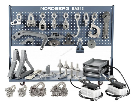 Комплект аксессуаров со стендом на колесах для стапеля BAS13