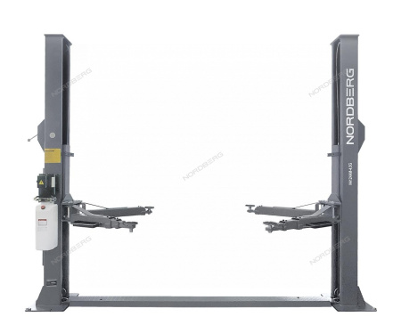 Подъемник 380V 2х стоечный 4,5т NORDBERG N4124AM-4,5G (серый)
