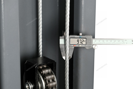 Подъемник 380V 2х стоечный 4,5т NORDBERG N4124AM-4,5G (серый)