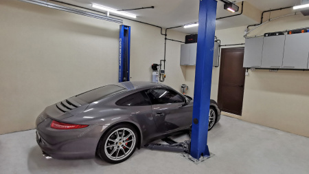 Подъемник 2х стоечный 4т со снятием стопоров с одной колонны N4120BM-4B