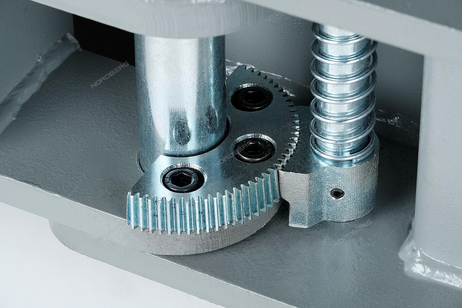 Подъемник 380V 2х стоечный 5т с верхней синхронизацией N4122H1M-5 (серый/синий)