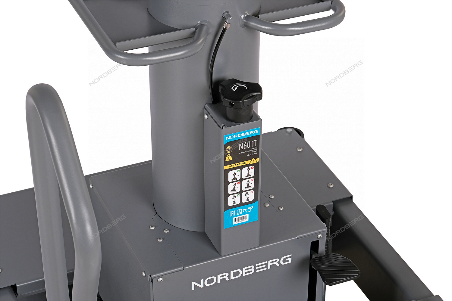 Домкрат пневмогидравлический ямный (канавный подъемник), 15 т N601T