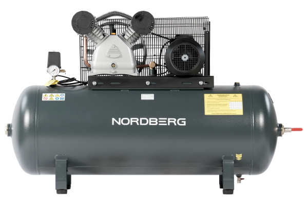 Компрессор поршневой с ременной передачей 380 В, ресивер 270 л, 880 л/мин NCP300/880