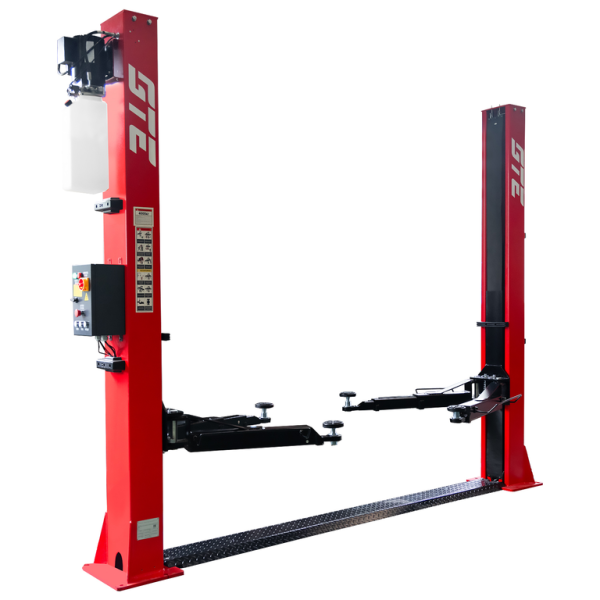 Двухстоечный  подъемник 4т с нижней синхронизацией, 380В (электрический спуск) GTE-H102