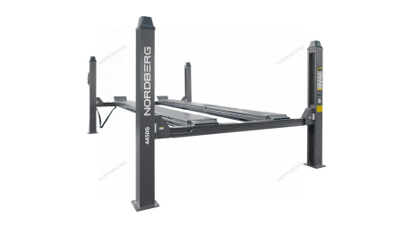 Подъемник четырехстоечный 5 т, c ручной траверсой 3 т N433, для сход-развала, механическое снятие 4450_MG(M)