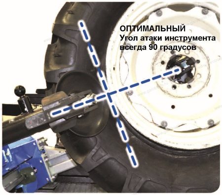 Шиномонтажный станок для колес грузовых автомобилей тракторов и спецтехники до 47 (58) дюймов Giuliano S558