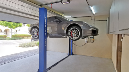 Подъемник 2х стоечный 4т со снятием стопоров с одной колонны N4120BM-4B