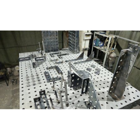 Сварочный 3D стол 1450х100х100 8 мм (шаг 50х50) 8.1450.1000.100-ks50