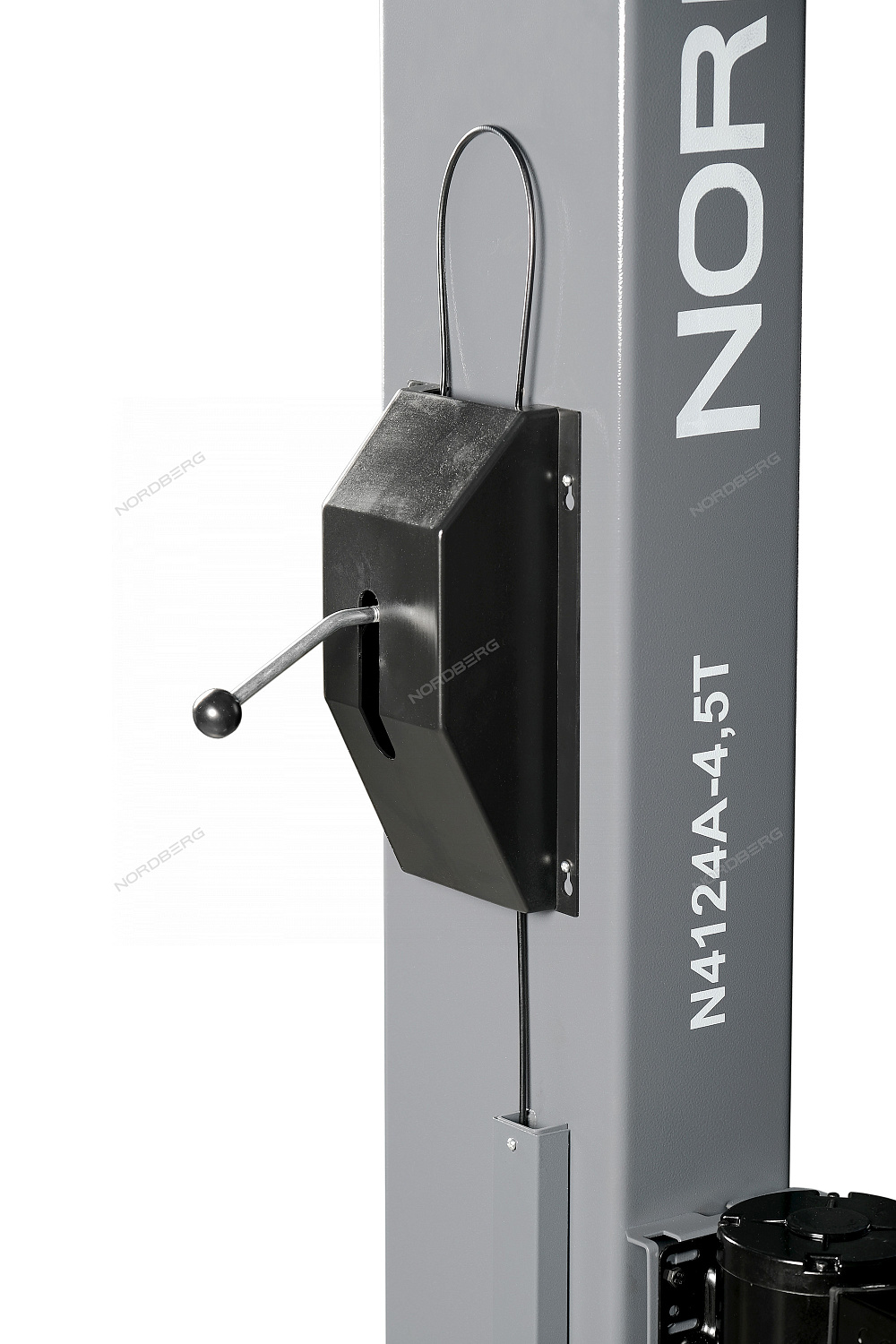 Подъемник 380V 2х стоечный 4,5т NORDBERG N4124AM-4,5G (серый)