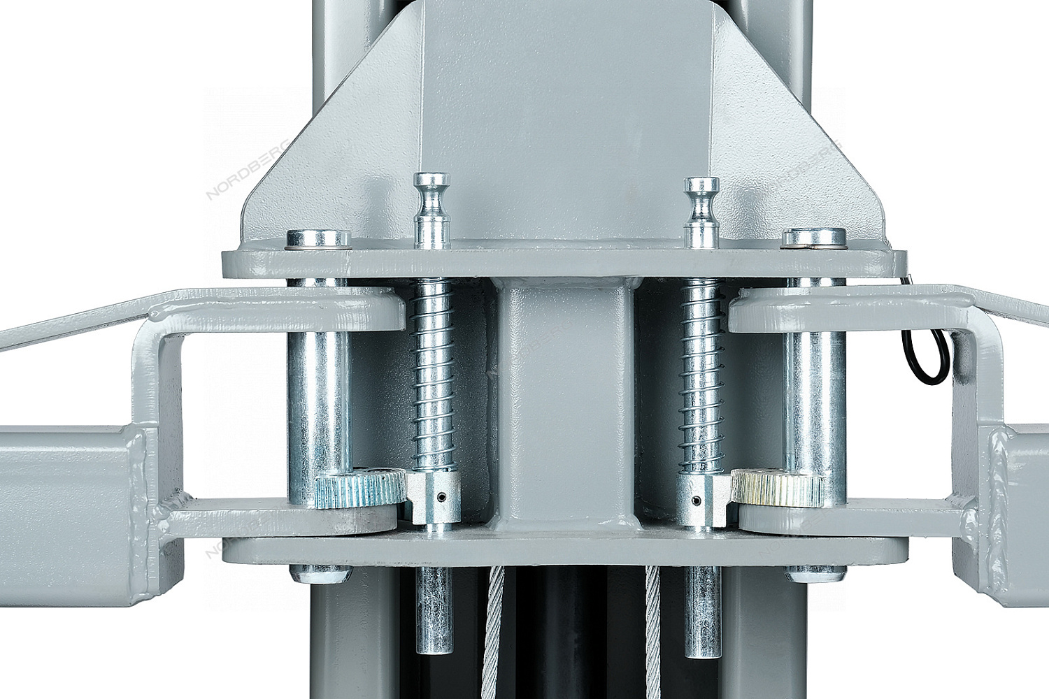 Подъемник 380V 2х стоечный 5т с верхней синхронизацией N4122H1M-5 (серый/синий)