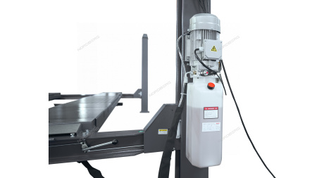 Подъемник четырехстоечный 5 т, c ручной траверсой 3 т N433, для сход-развала, механическое снятие 4450_MG(M)