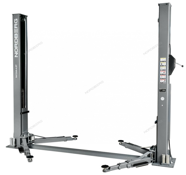 Подъемник 380V 2х стоечный 4,5т NORDBERG N4124AM-4,5G (серый)