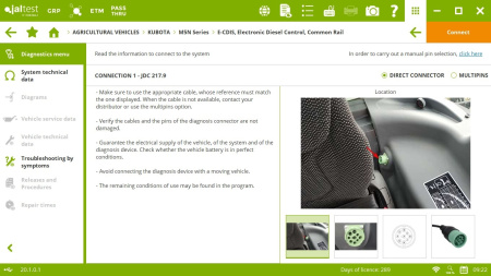 Сканер диагностический JALTEST AGV KIT для селхоз. техники, без ПО