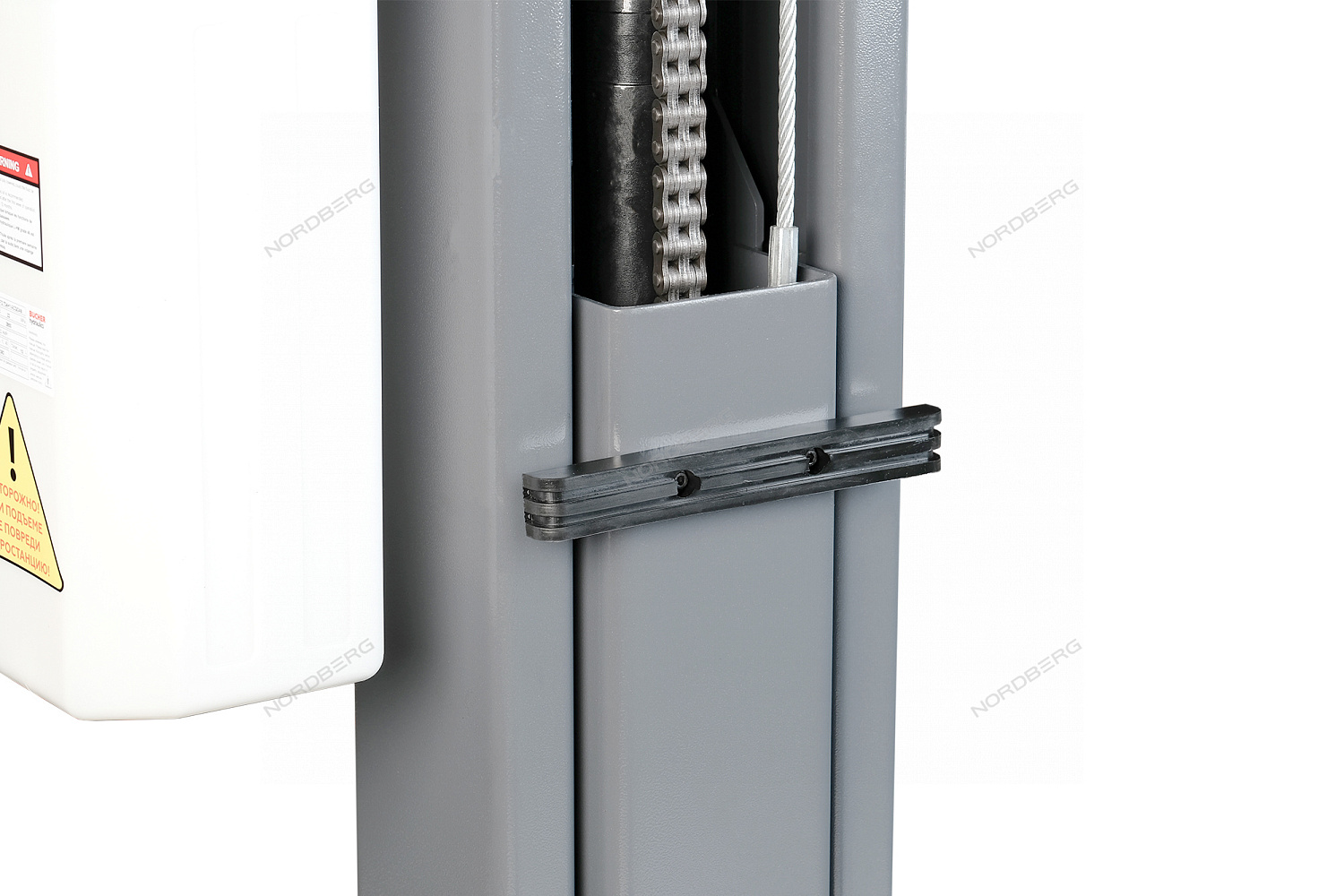 Подъемник 380V 2х стоечный 4,5т NORDBERG N4124AM-4,5G (серый)