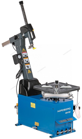 Станок шиномонтажный автомат, двухскоростной, стол с накладками, 380 В, синий 4641ID