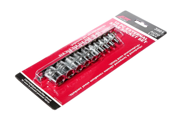 Набор головок торцевых 1/4"-3/8" TORX Е4-Е18 10 предметов JTC-3901