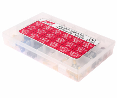 Набор клемм автомобильных изолированных 18 типоразмеров 530шт. в боксе JTC