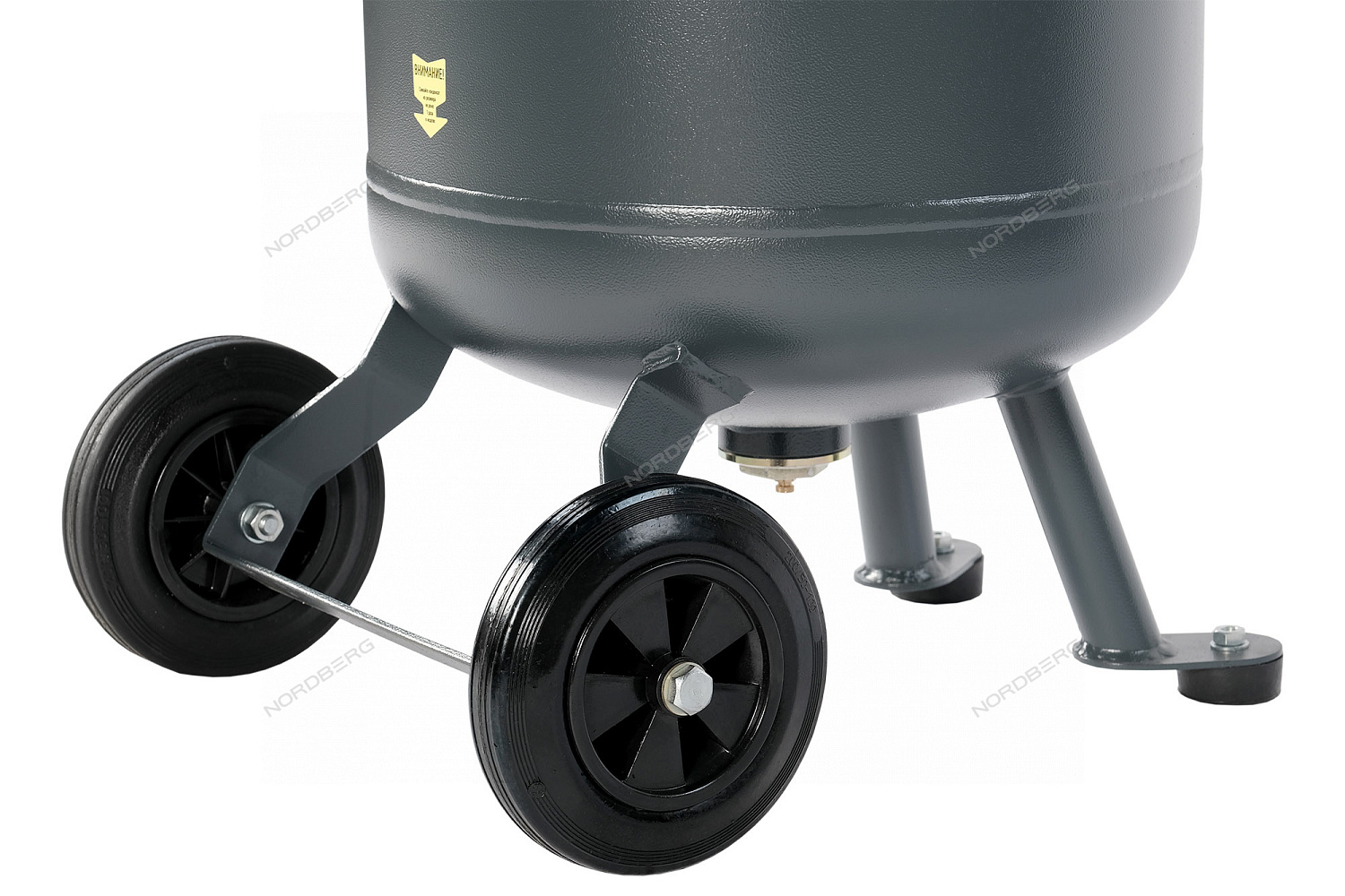 Компрессор вертикальный поршневой с ременной передачей 220В, ресив. 100л, 420л/мин NCPV100/420A