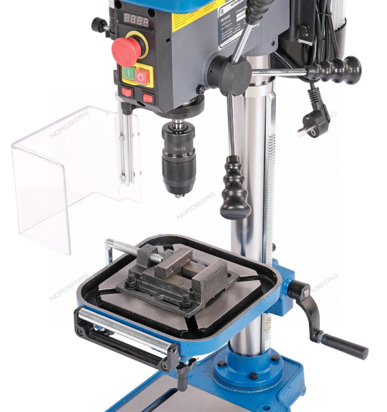 Станок сверлильный с тисками, 500 Вт, 16 мм, вариатор скорости ND1648V