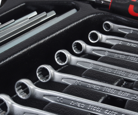 Набор инструментов для тележки инструментальной JTC-5640 (2-я секция) 45 предметов JTC-56402