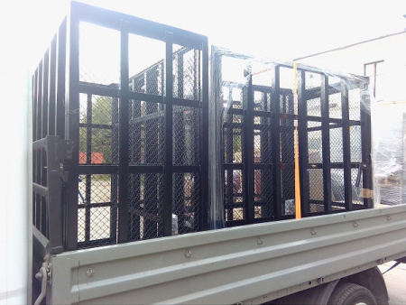 Клетка для безопасной накачки колес грузовых автомобилей Polarus KL-30