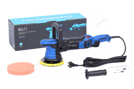 Полировальная машинка орбитальная, диск 150 мм, 2000-4800 об/мин NE411-150