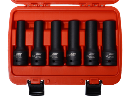 Набор головок торцевых 3/4" TORX (E18-E28) ударных глубоких JTC-J606EL