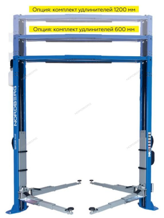 Подъемник двухстоечный 4,5 т, верхняя синхронизация, 380 В, N4125H-4,5