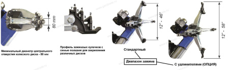 Шиномонтажный станок для колес грузовых автомобилей тракторов и спецтехники до 47 (58) дюймов Giuliano S558