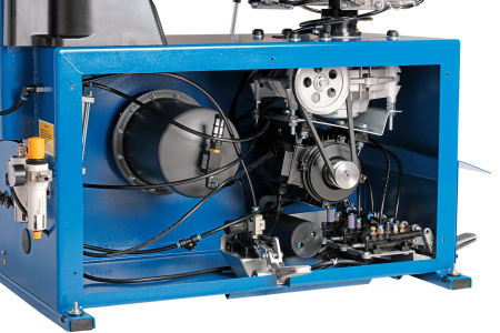 Станок шиномонтажный автомат, двухскоростной, стол с накладками, 380 В, синий 4641ID